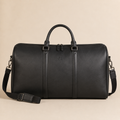 Leather Weekender Bag - Black