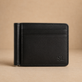 Leather Passport Wallet Deluxe - Black
