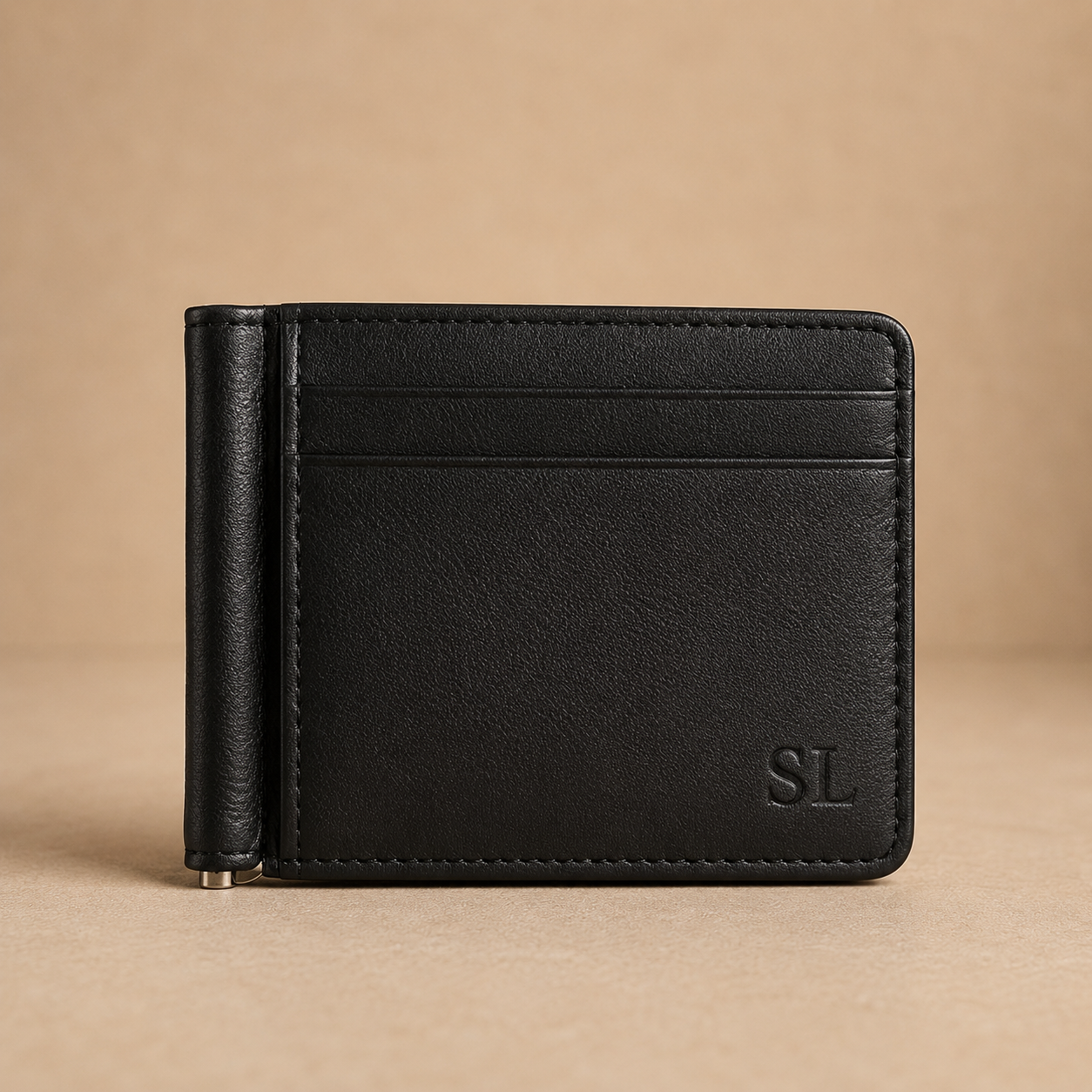 Leather Passport Wallet Deluxe - Black