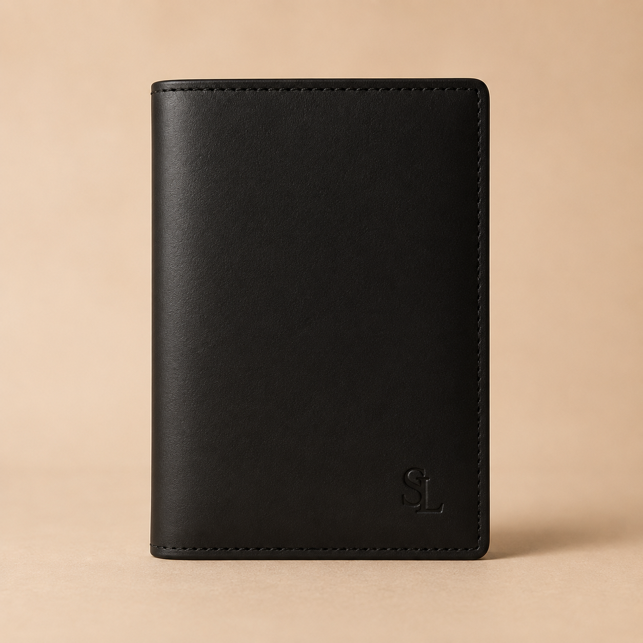 Leather Money Clip Wallet - Black