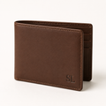 Leather Bifold Wallet - Brown