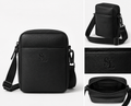 Leather Mini Crossbody Bag - Black