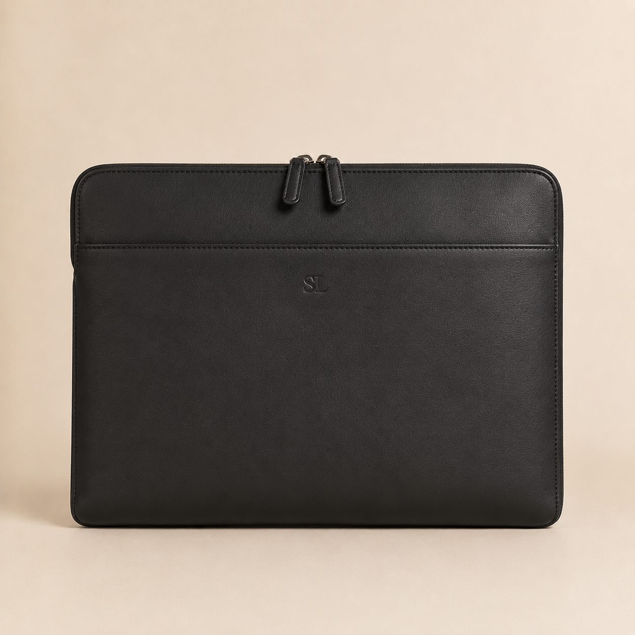 Leather Laptop Case 16" - Black
