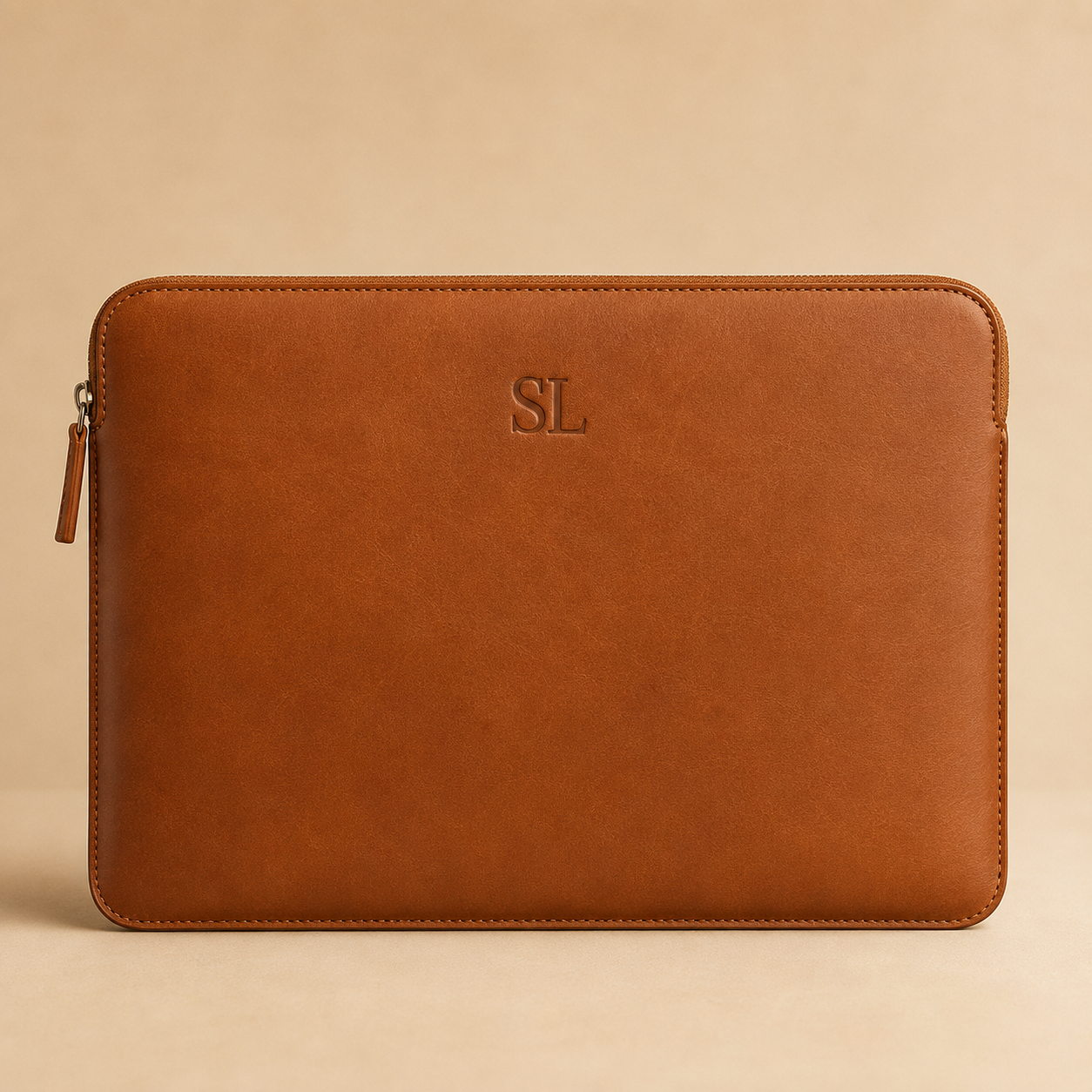 Leather MacBook Sleeve 13" Premium - Tan